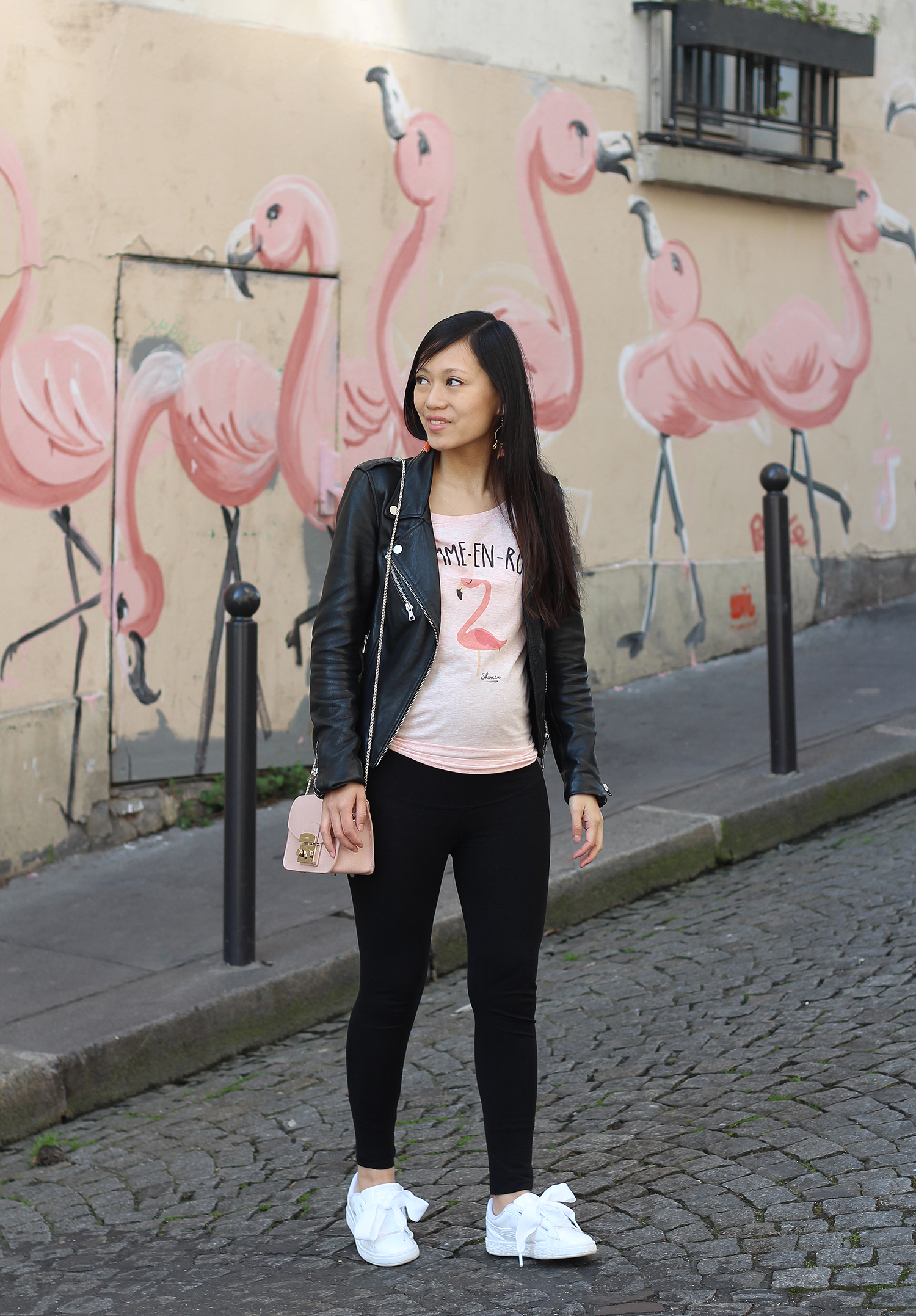 Petite and So What - tee shirt Shaman Flemme-en-rose - look enceinte