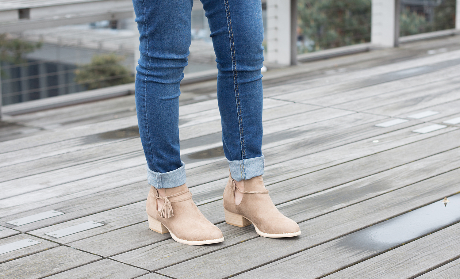 Petite and So What - jeans Asos Petite Maternite - bottines La Redoute ajourees