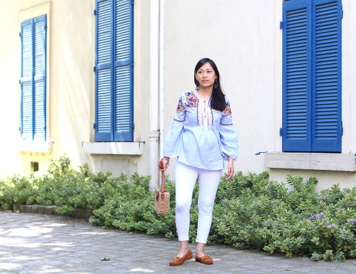 petite and so what - tenue ethnique - blouse brodee fleurs Zara 3